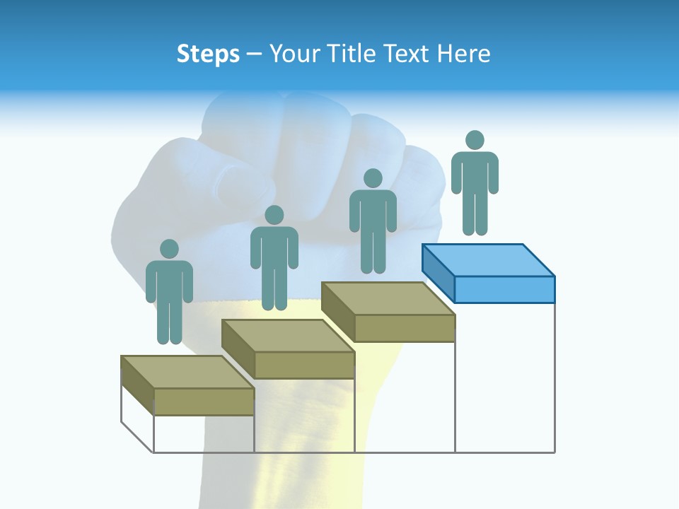 Flag Of The Ukrainian Force PowerPoint Template