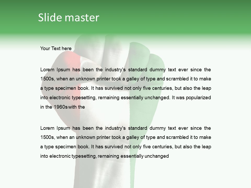 Aggressive Flag Force PowerPoint Template