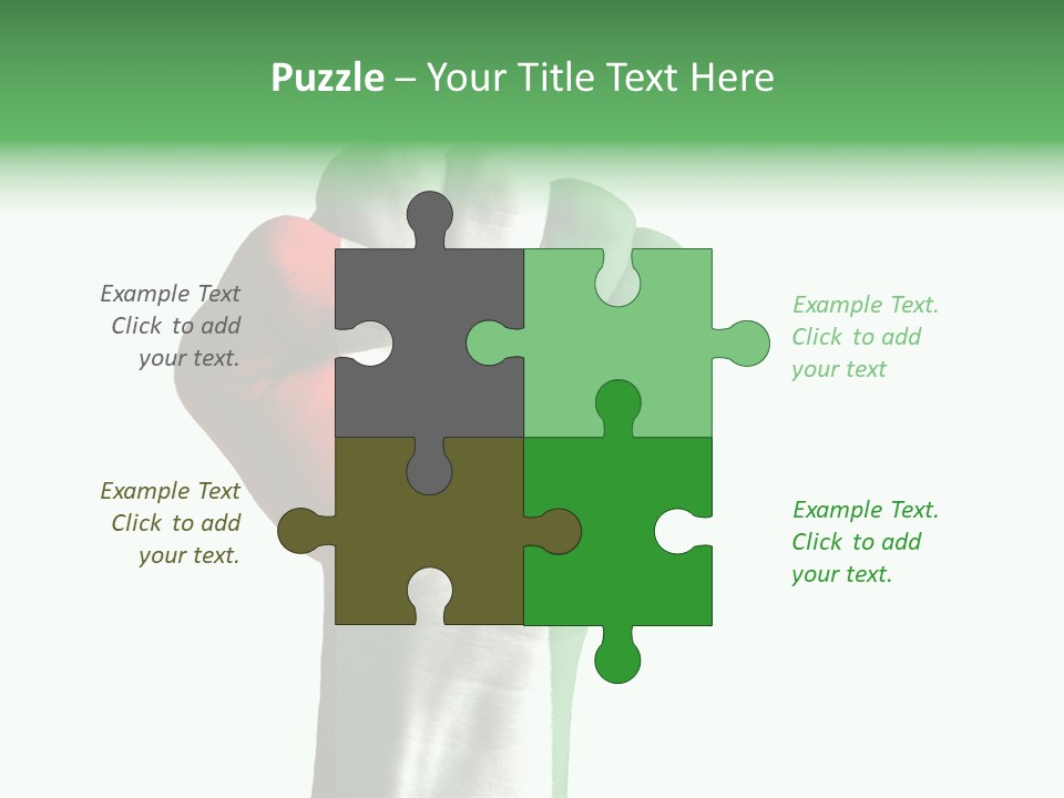 Aggressive Flag Force PowerPoint Template