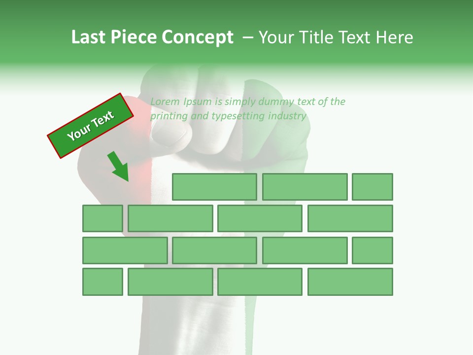 Aggressive Flag Force PowerPoint Template