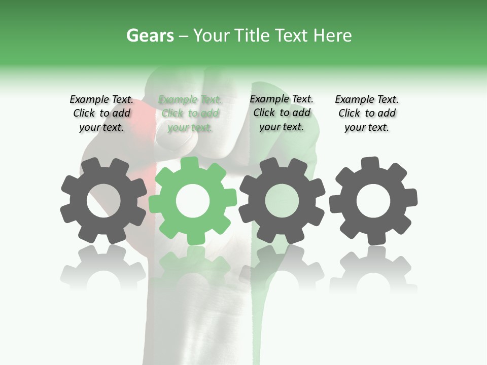 Aggressive Flag Force PowerPoint Template