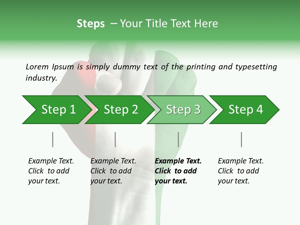 Aggressive Flag Force PowerPoint Template