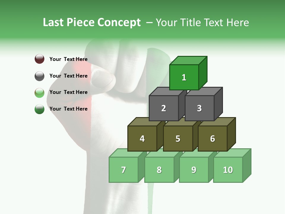Aggressive Flag Force PowerPoint Template