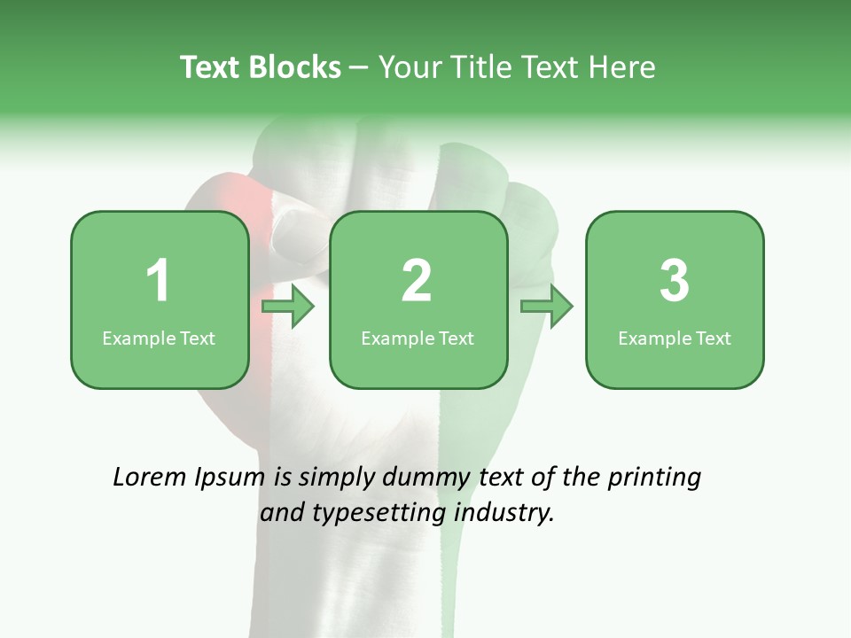 Aggressive Flag Force PowerPoint Template