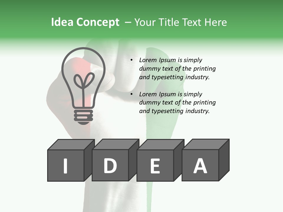 Aggressive Flag Force PowerPoint Template