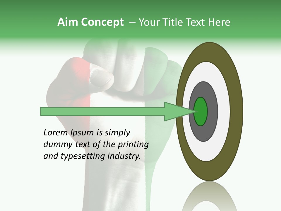 Aggressive Flag Force PowerPoint Template