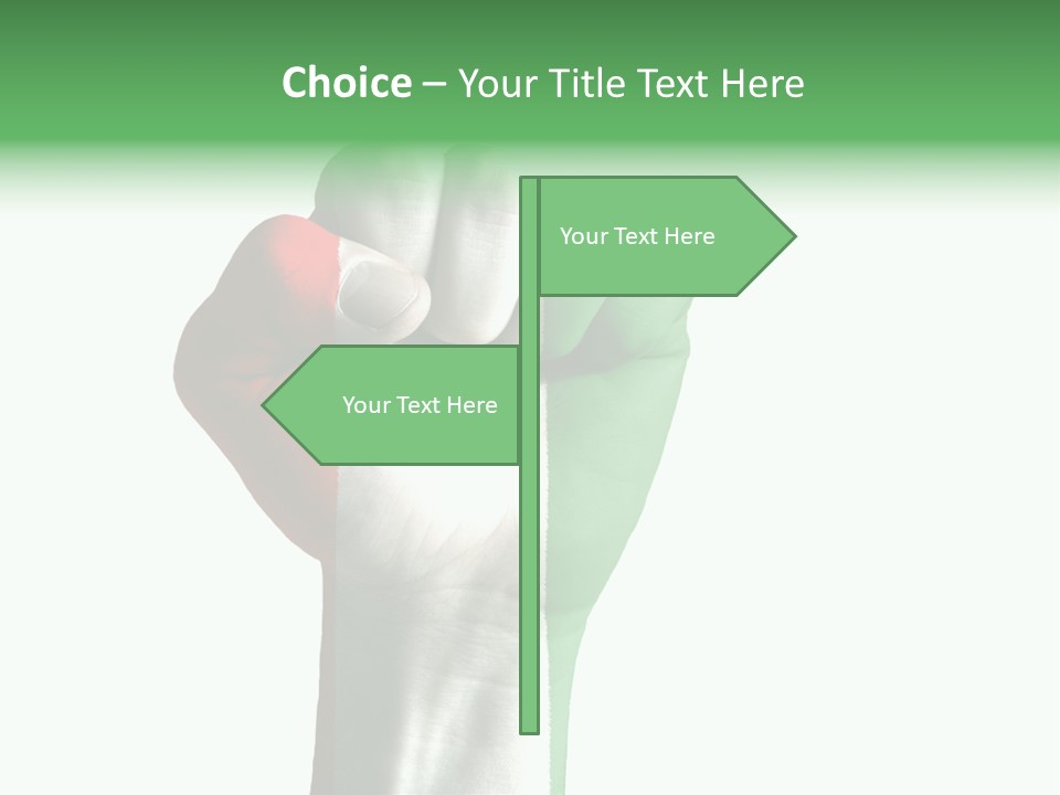 Aggressive Flag Force PowerPoint Template