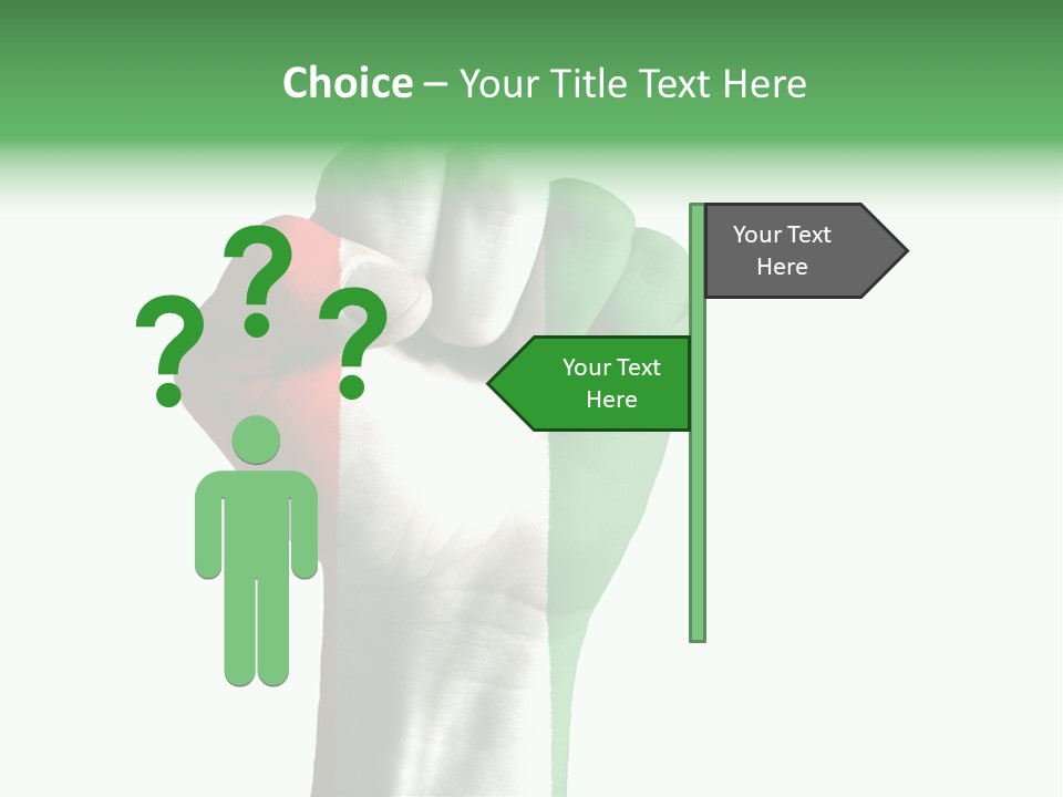 Aggressive Flag Force PowerPoint Template