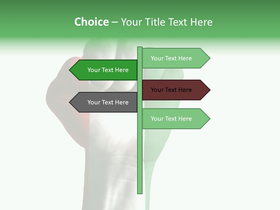 Aggressive Flag Force PowerPoint Template