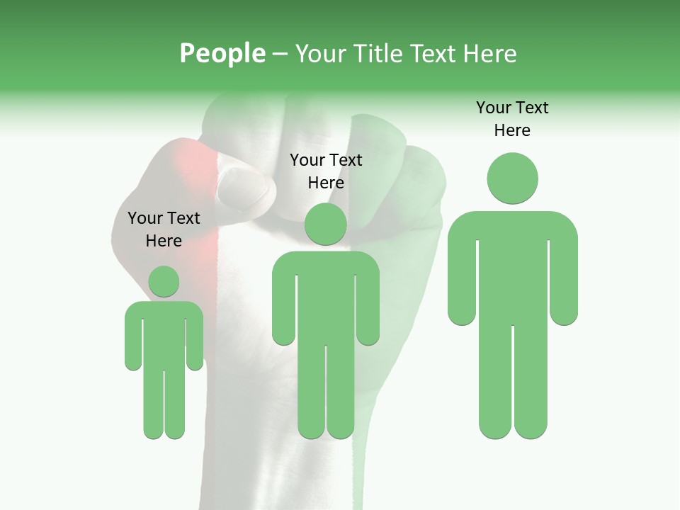 Aggressive Flag Force PowerPoint Template