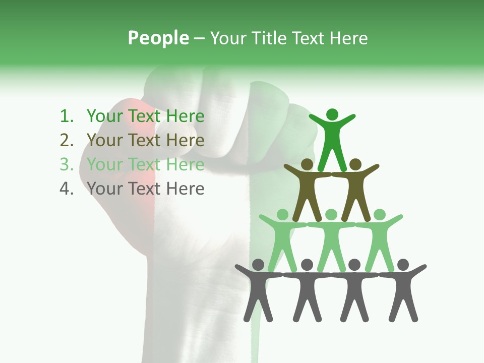 Aggressive Flag Force PowerPoint Template