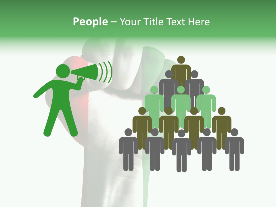 Aggressive Flag Force PowerPoint Template