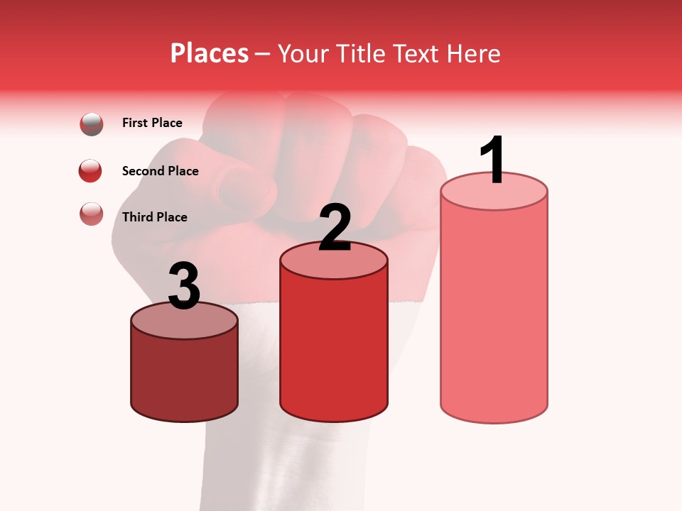 Flag Colorful Gesture PowerPoint Template