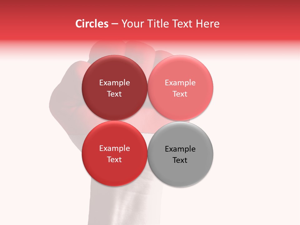 Flag Colorful Gesture PowerPoint Template