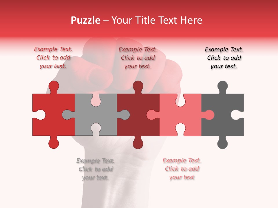 Flag Colorful Gesture PowerPoint Template