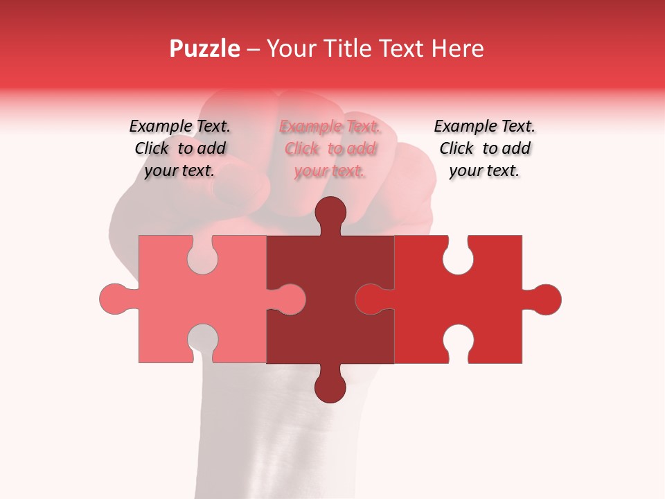 Flag Colorful Gesture PowerPoint Template