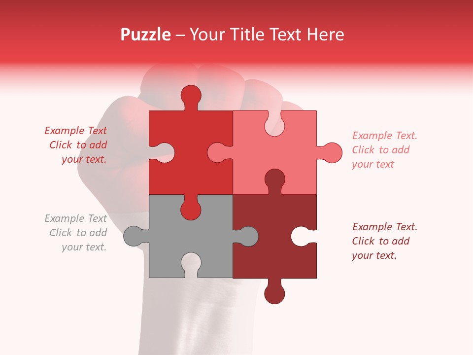 Flag Colorful Gesture PowerPoint Template