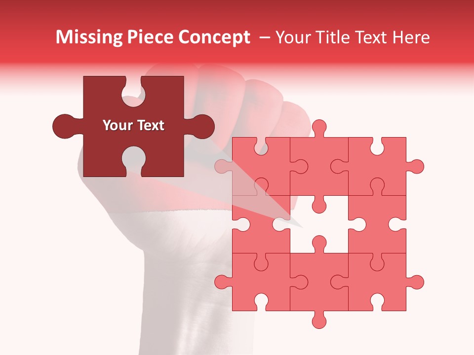 Flag Colorful Gesture PowerPoint Template