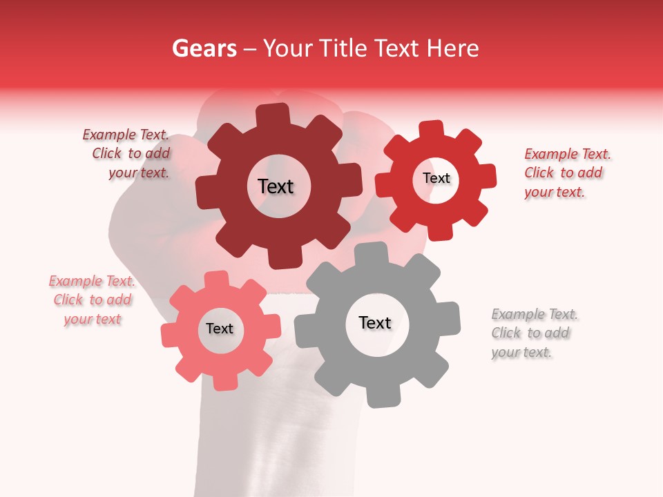 Flag Colorful Gesture PowerPoint Template