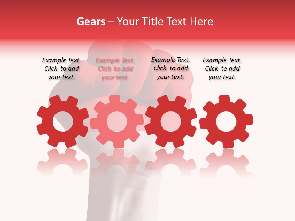 Flag Colorful Gesture PowerPoint Template