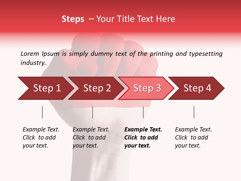 Flag Colorful Gesture PowerPoint Template