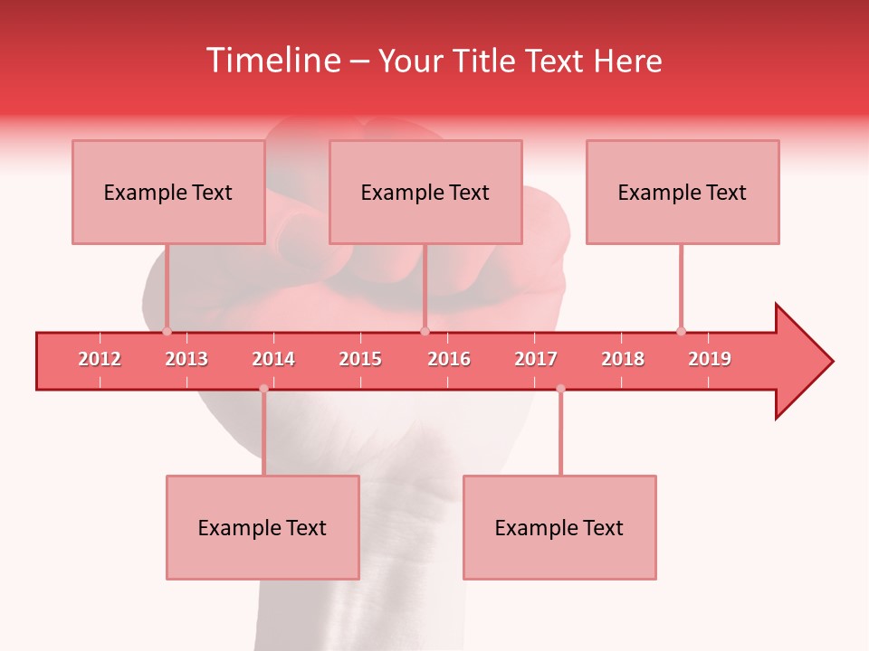 Flag Colorful Gesture PowerPoint Template