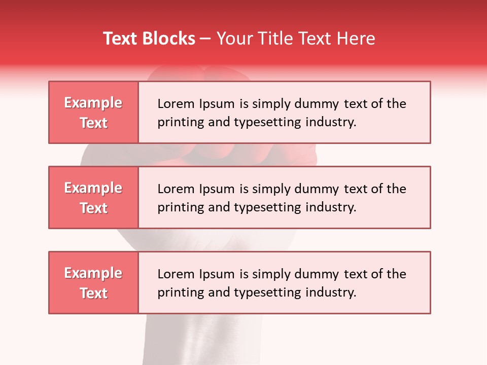 Flag Colorful Gesture PowerPoint Template