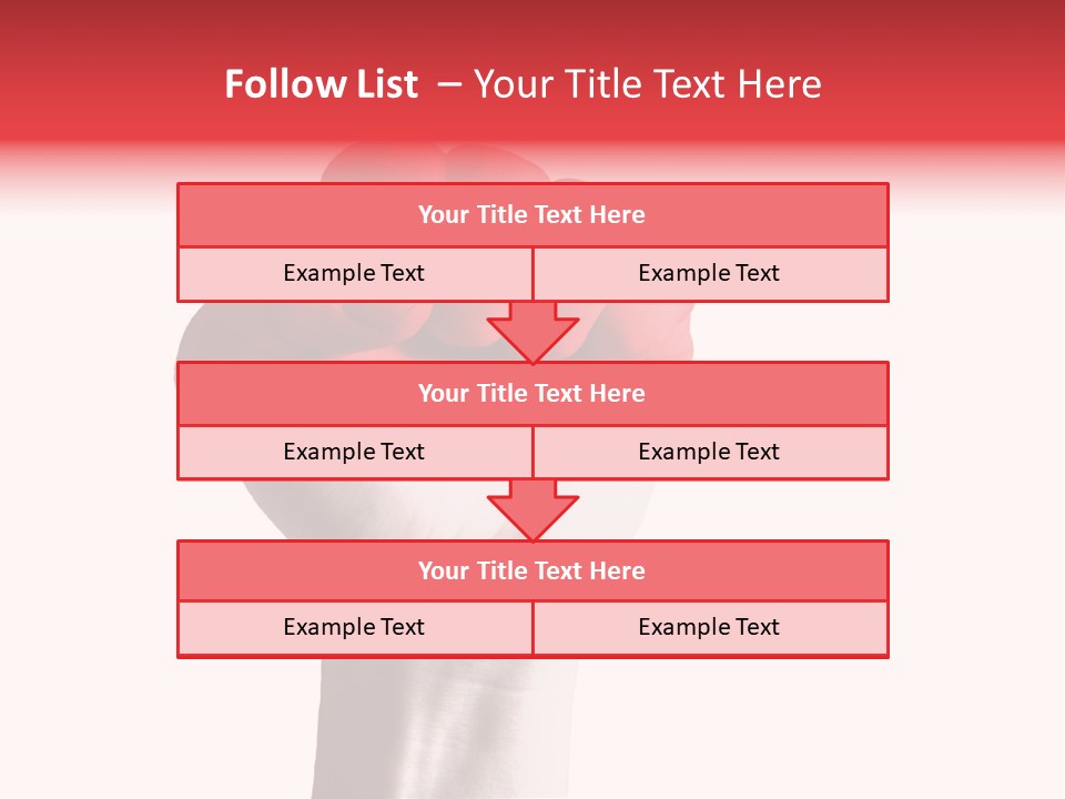 Flag Colorful Gesture PowerPoint Template