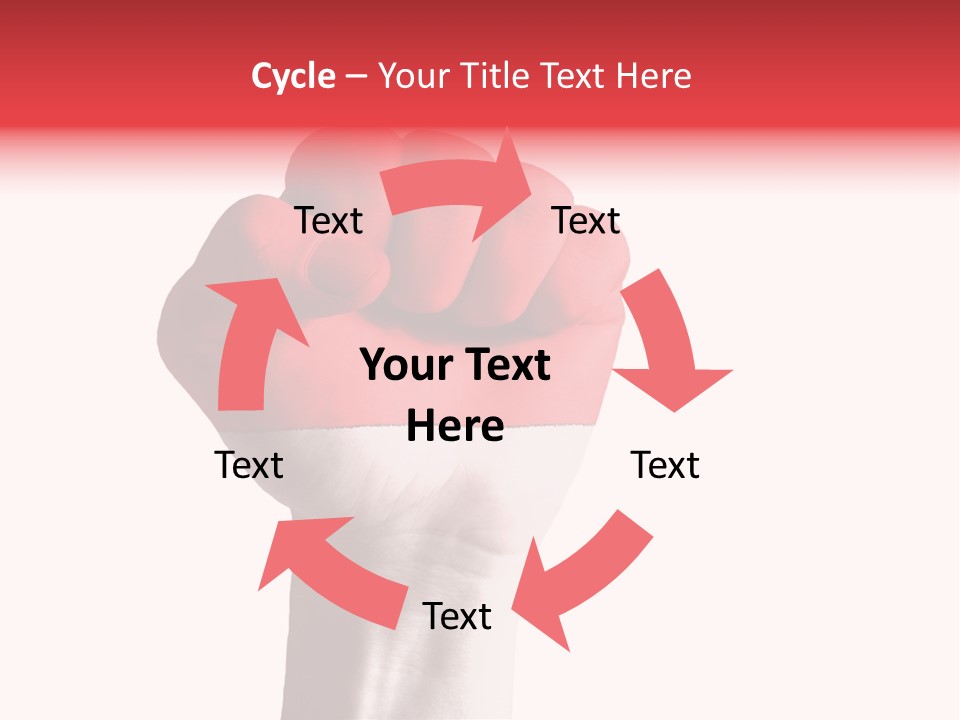 Flag Colorful Gesture PowerPoint Template