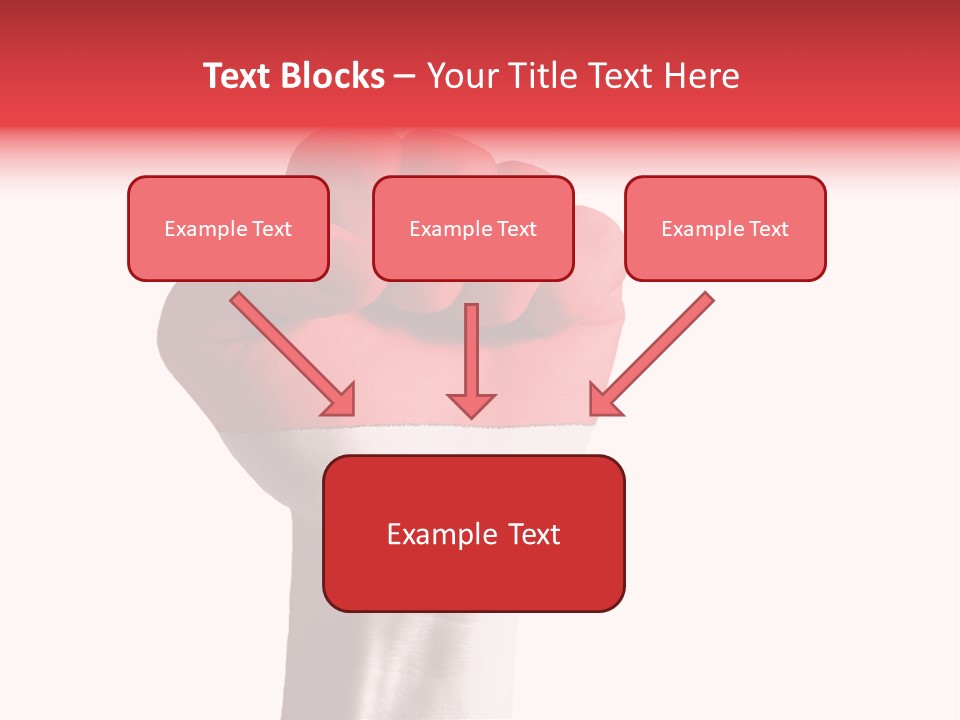 Flag Colorful Gesture PowerPoint Template
