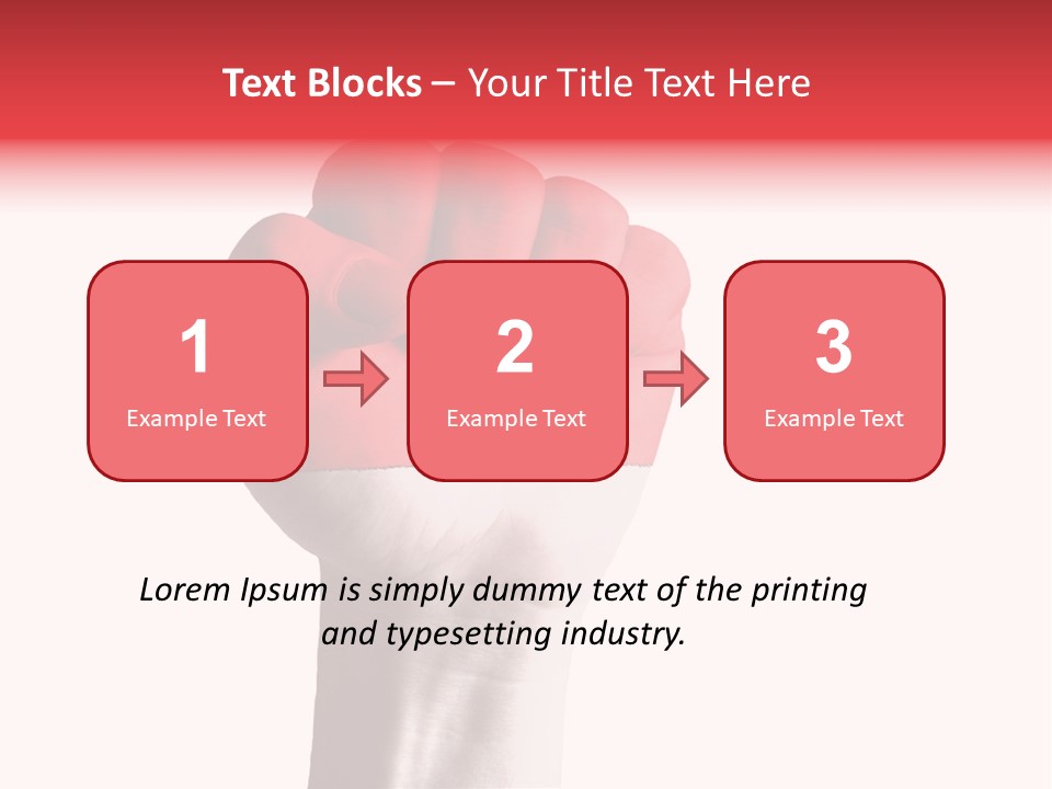 Flag Colorful Gesture PowerPoint Template