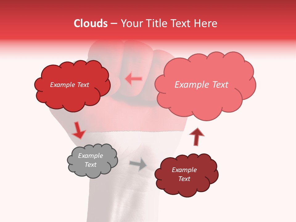 Flag Colorful Gesture PowerPoint Template