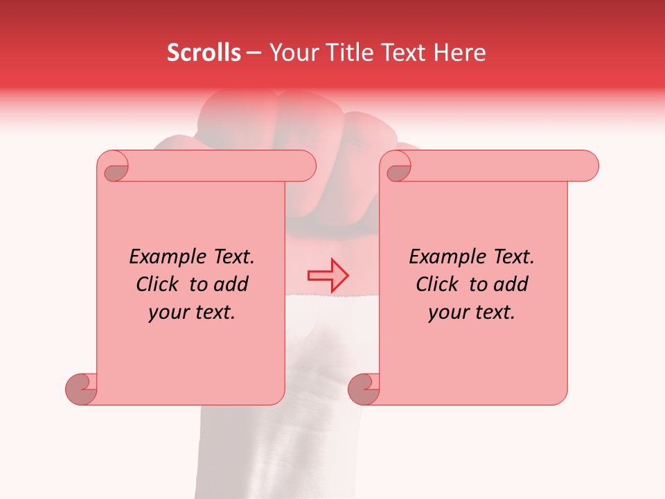 Flag Colorful Gesture PowerPoint Template