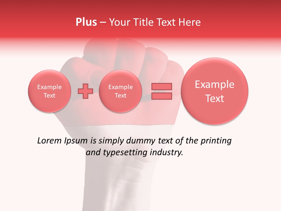 Flag Colorful Gesture PowerPoint Template
