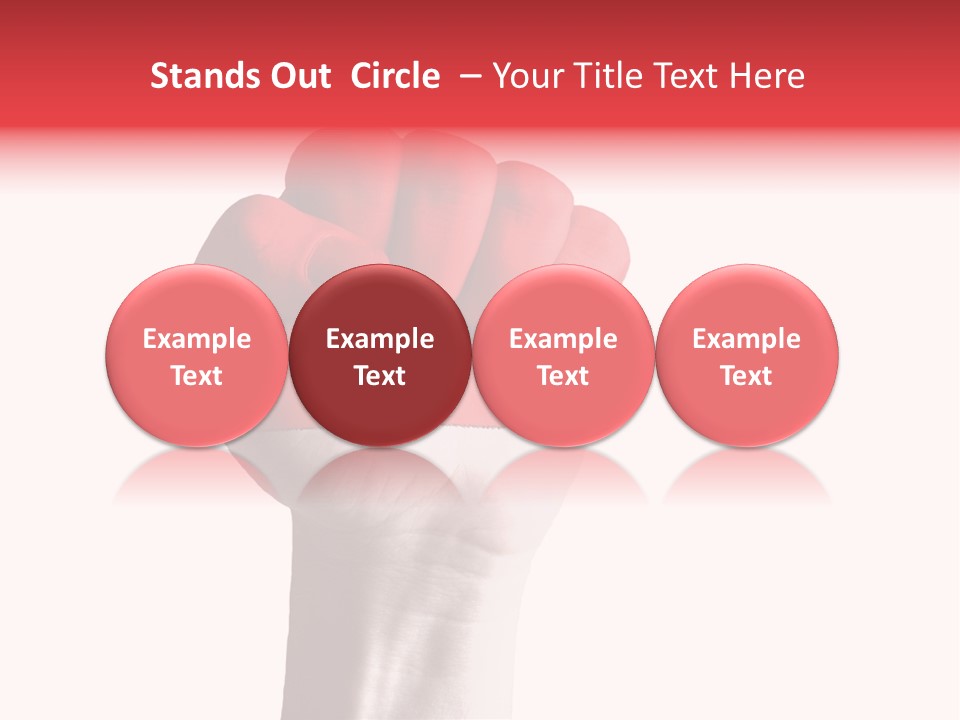 Flag Colorful Gesture PowerPoint Template