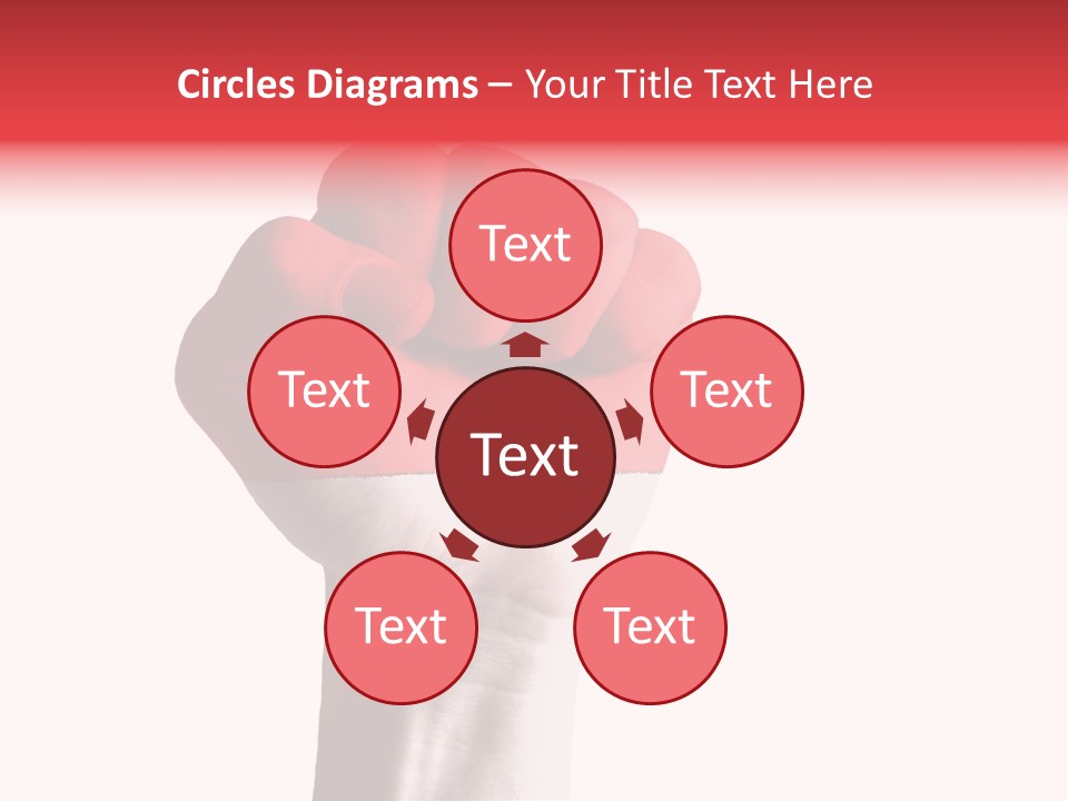 Flag Colorful Gesture PowerPoint Template