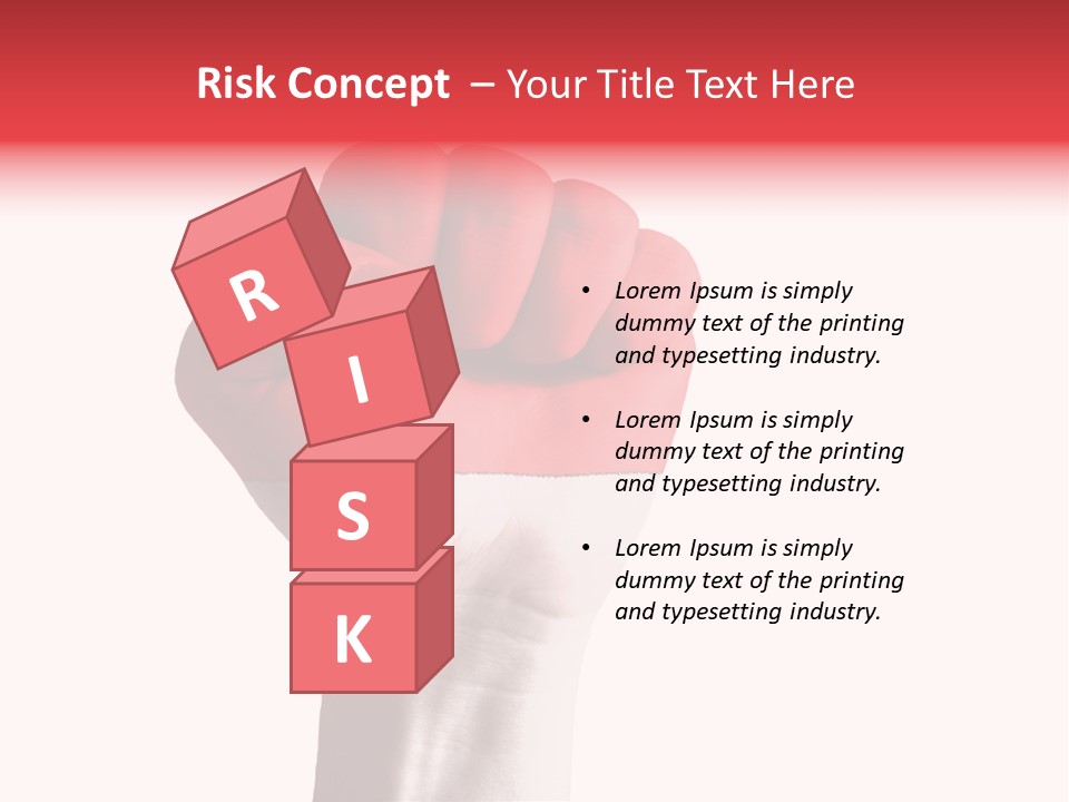 Flag Colorful Gesture PowerPoint Template