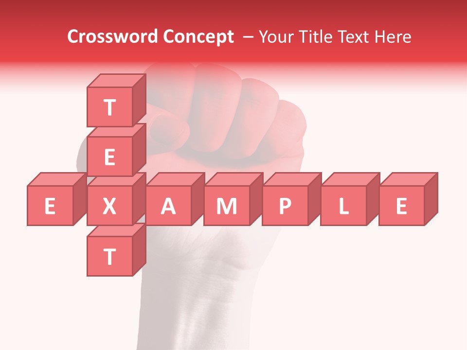 Flag Colorful Gesture PowerPoint Template