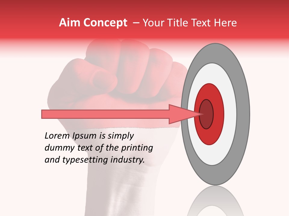 Flag Colorful Gesture PowerPoint Template