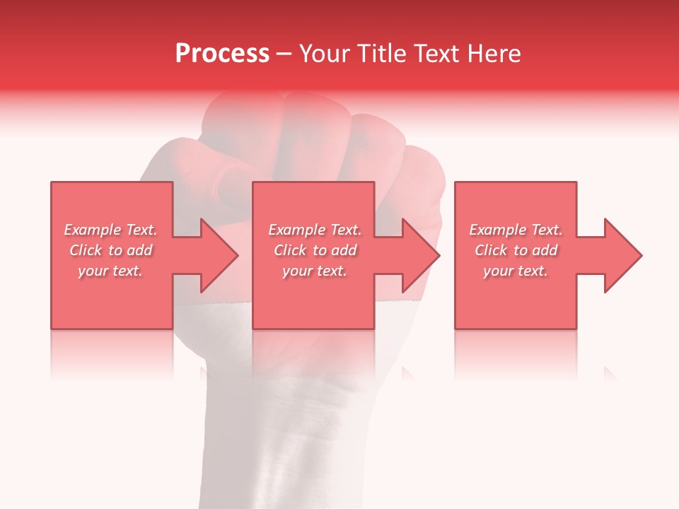 Flag Colorful Gesture PowerPoint Template