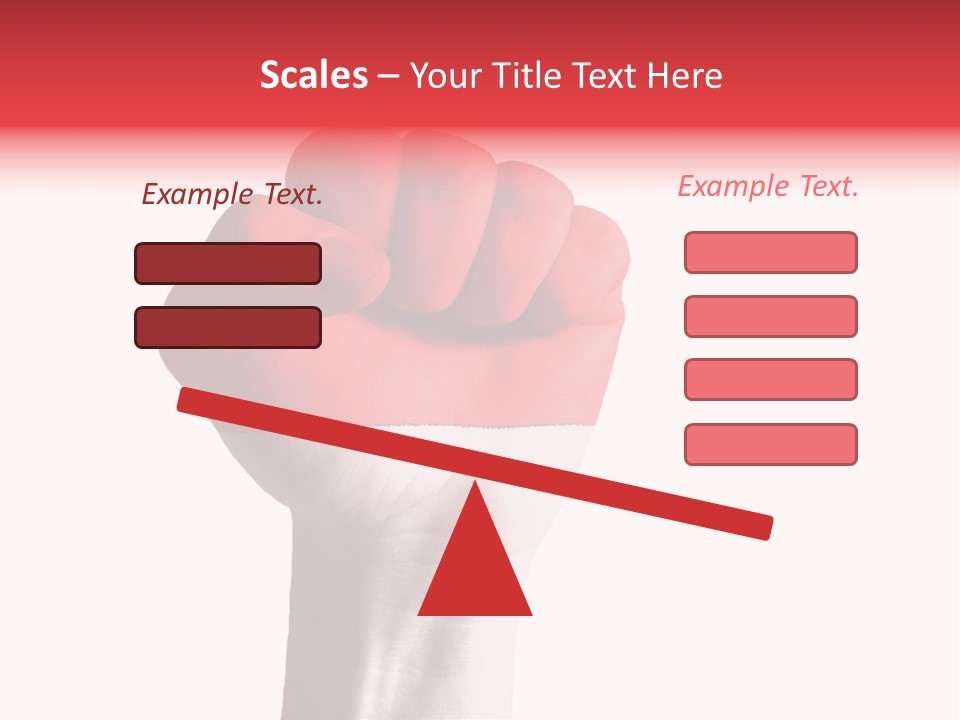 Flag Colorful Gesture PowerPoint Template