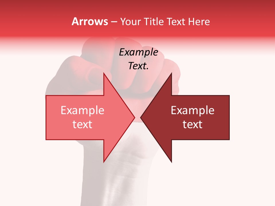 Flag Colorful Gesture PowerPoint Template