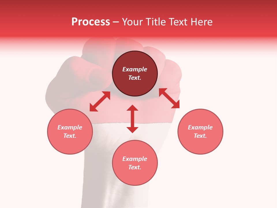 Flag Colorful Gesture PowerPoint Template