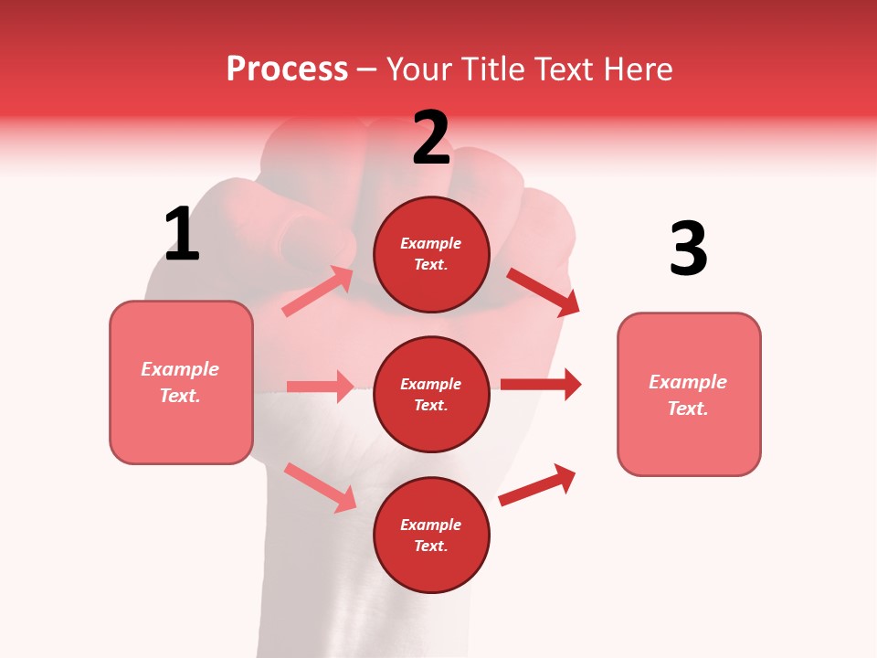 Flag Colorful Gesture PowerPoint Template