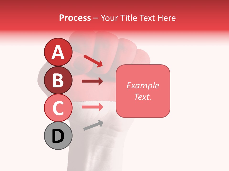 Flag Colorful Gesture PowerPoint Template