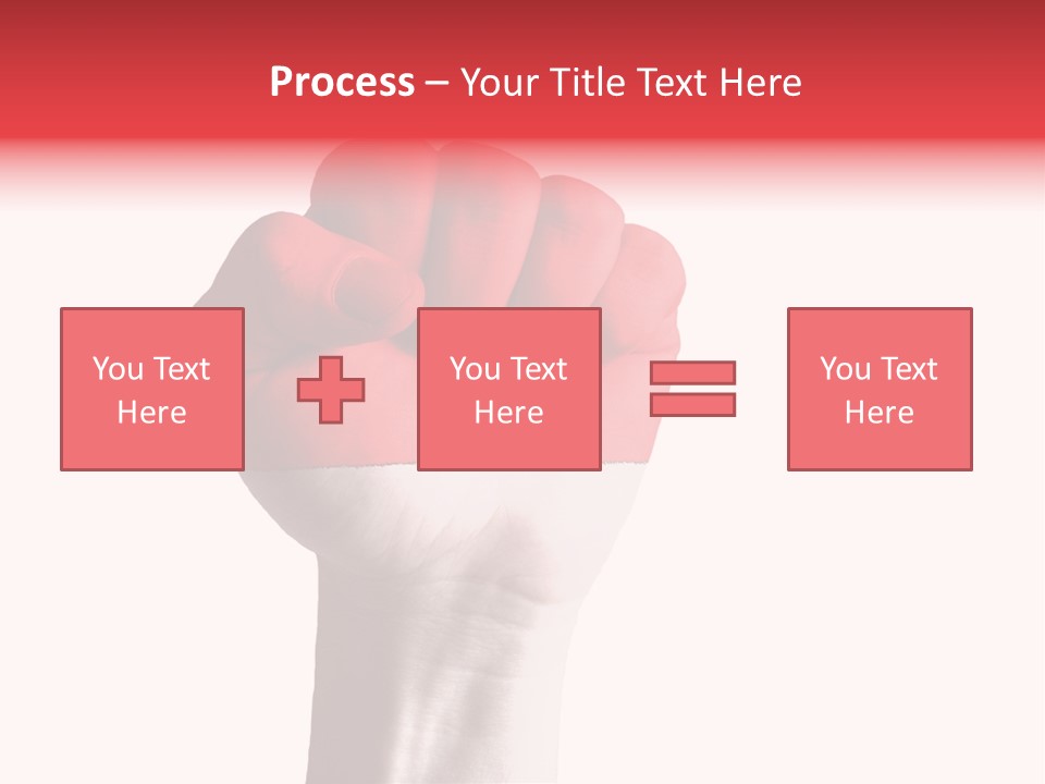 Flag Colorful Gesture PowerPoint Template