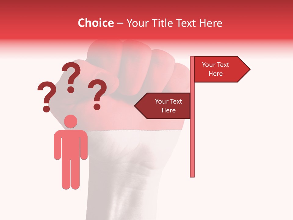 Flag Colorful Gesture PowerPoint Template