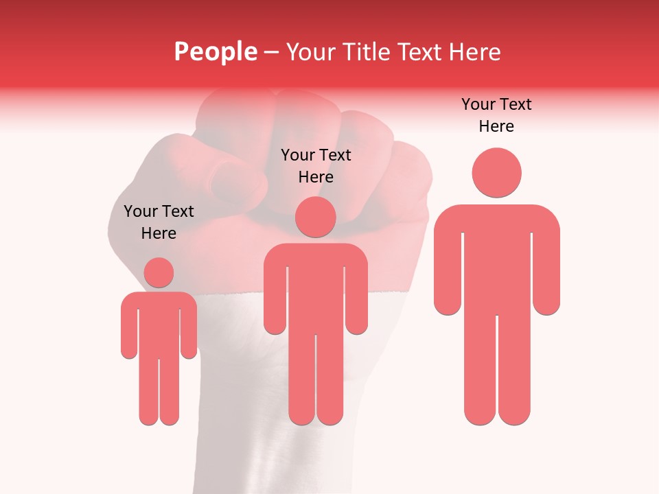 Flag Colorful Gesture PowerPoint Template