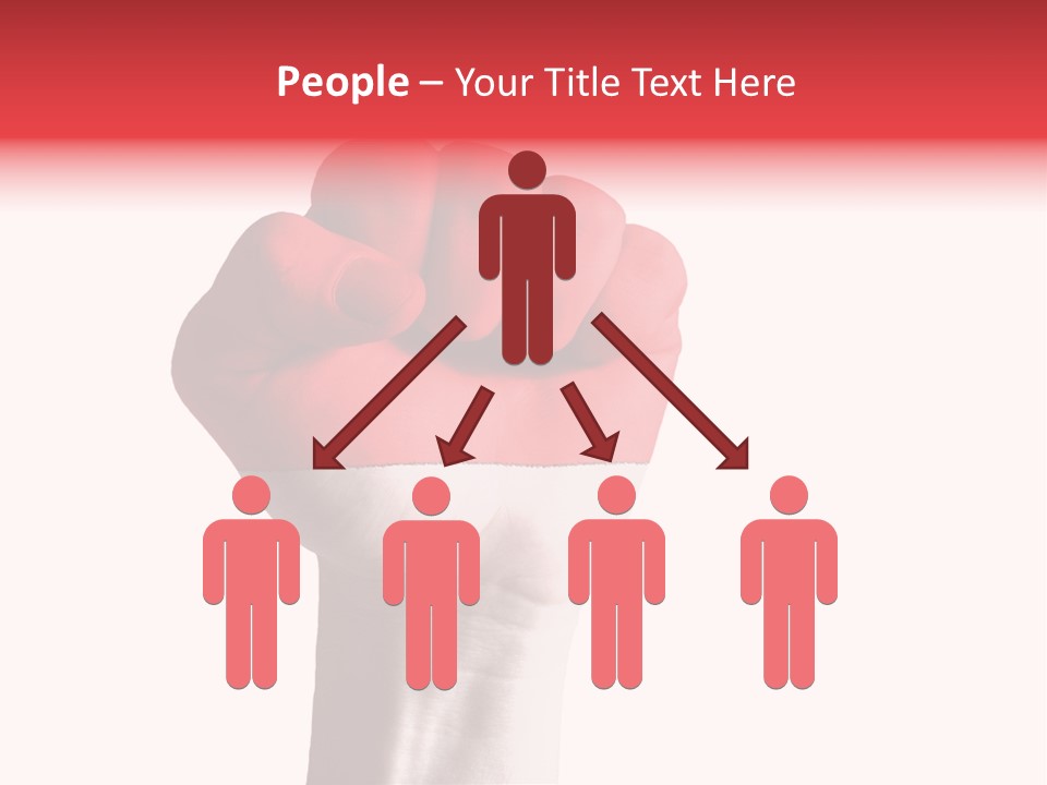 Flag Colorful Gesture PowerPoint Template