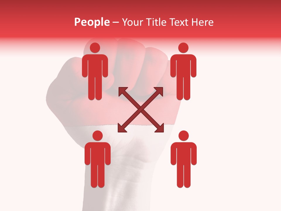 Flag Colorful Gesture PowerPoint Template